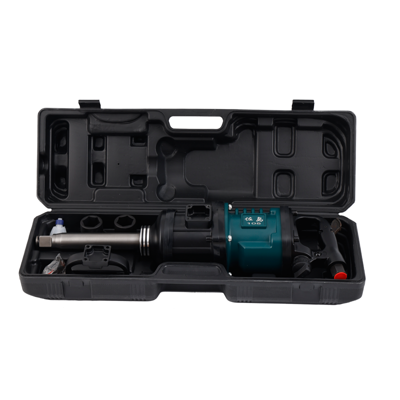 ZD105K 1 INCH HEAVY DUTY ZUODAO PNEUMATIC IMPACT WRENCH KIT 5800 NM WITH 8-INCH EXTENDED ANVIL