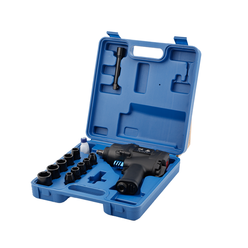 ZD320K POWER 1/2' ZUODAO AIR IMPACT WRENCH TWIN HAMMER MECHANISM WITH 10PCS KIT